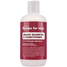 Șampon pentru barbă, Recipe For Men, Beard Shampoo & Conditioner, Cleansing and Conditioning, Umiditate, 250 ml