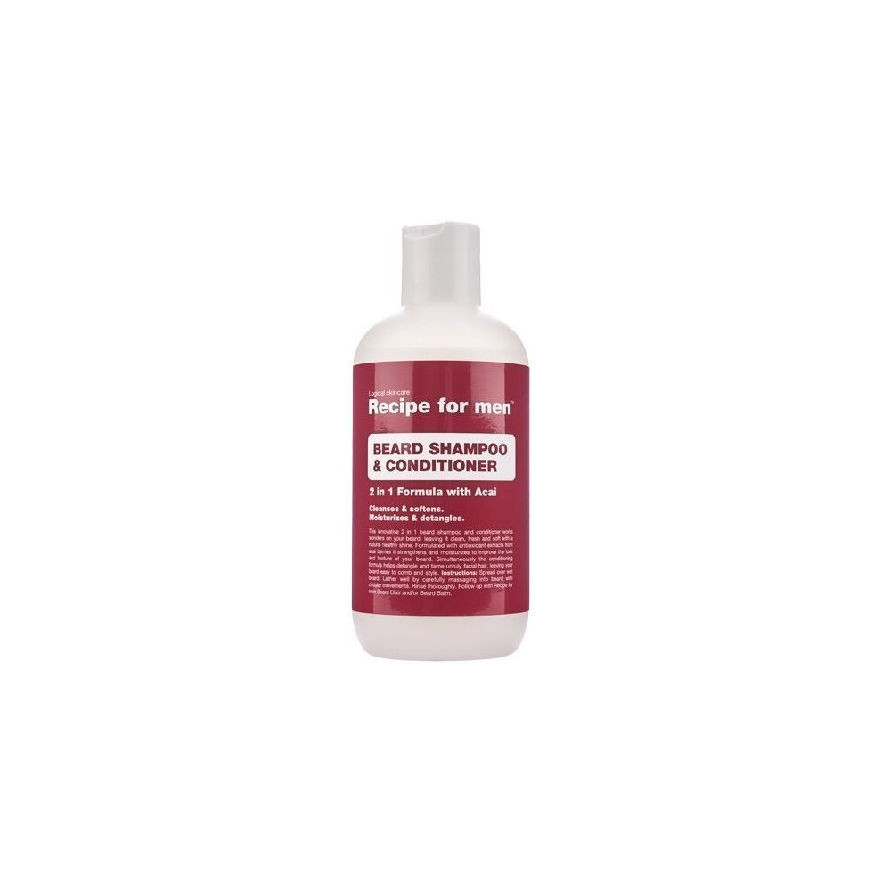 Recipe For Men Beard Shampoo And Conditioner 250 Ml