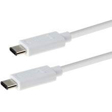 TECHGEAR USB-C to USB-C 3.1 10Gbps Fast Charging & Data Transfer Cable (1ft/30cm) Both Ends USB Type C, Compatible with MacBook Pro, iPad Pro 11 / Pro