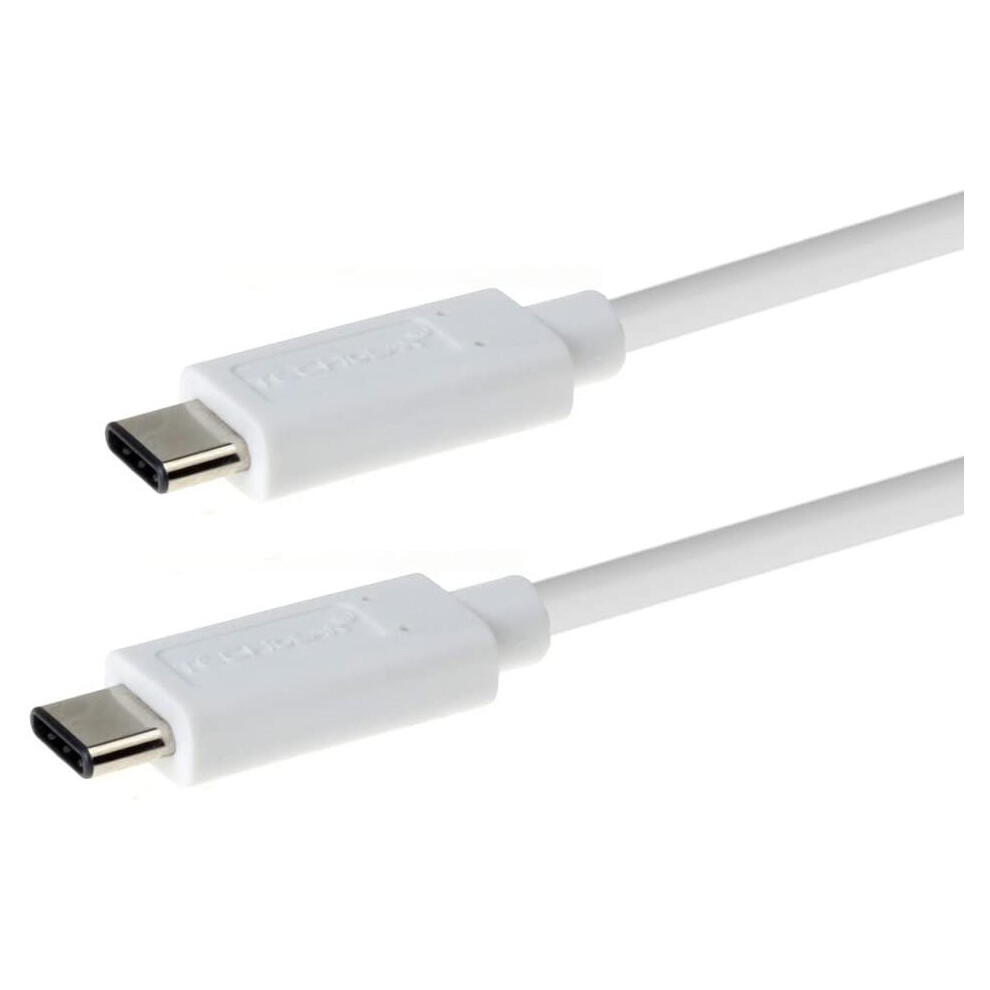 TECHGEAR USB-C to USB-C 3.1 10Gbps Fast Charging & Data Transfer Cable (1ft/30cm) Both Ends USB Type C, Compatible with MacBook Pro, iPad Pro 11 / Pro