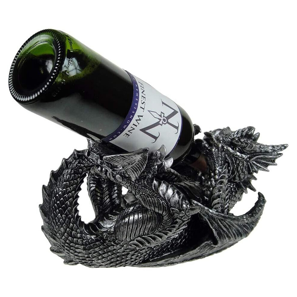 Nemesis Now Guzzlers Dragon Wine Bottle Holder 32cm Black