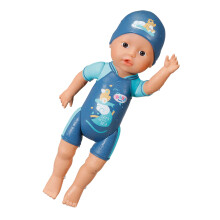 Poupon - BABY BORN - Il mio primo nuoto - Bambola maschio 30 cm - Abbigliamento non staccabile e berretto - Giocattolo da bagno - Da 1 anno