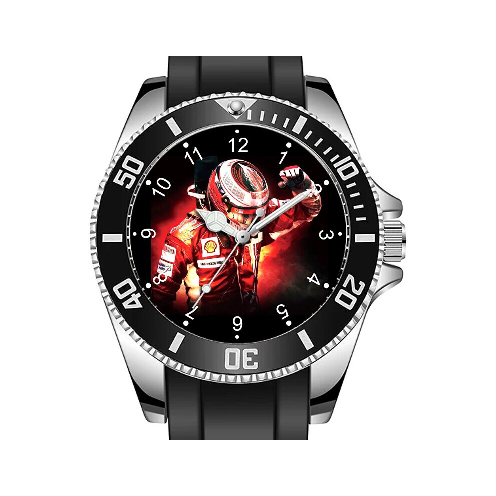 Driver G Prix Racer F1 Winner Portrait  Sporty Unique Stylish Wrist Watch