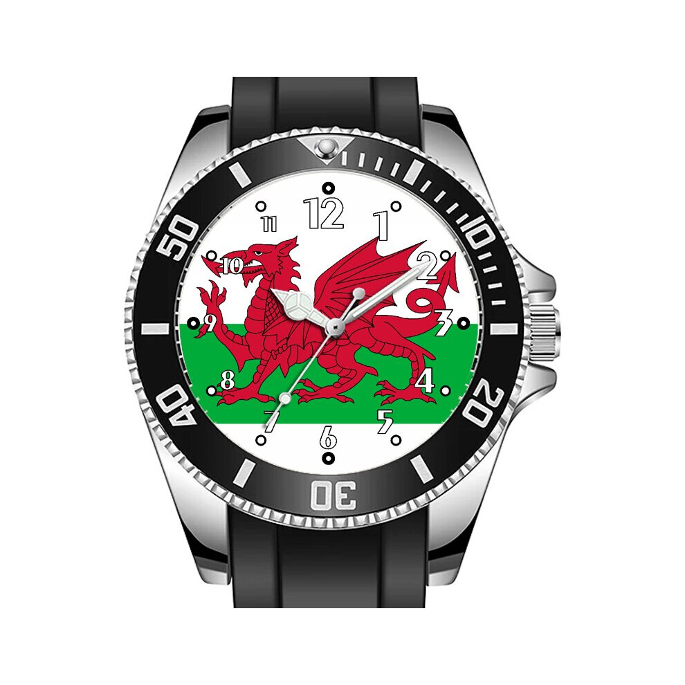 Wales Welsh Flag Sporty Unique Stylish Wrist Watch