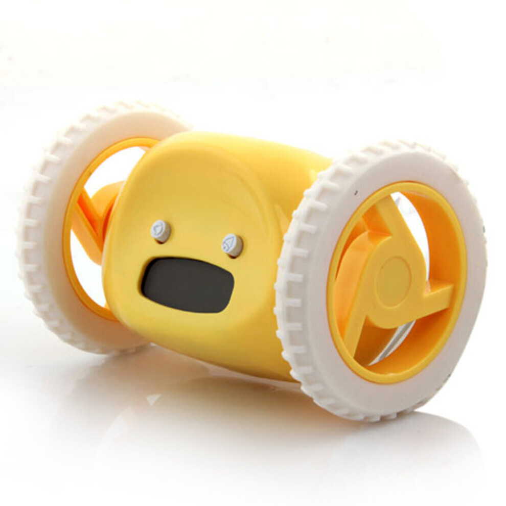 (yellow) Creative running alarm clock escape alarm clock lazy alarm clock