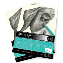 Ashton and Wright - A5 Classic Ivory Sketching Pad - 160gsm Paper - 30 Sheets - Pack of 5