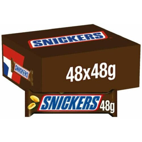 snickers Snickers Chocolate Bars Bulk Box, Peanut Chocolate