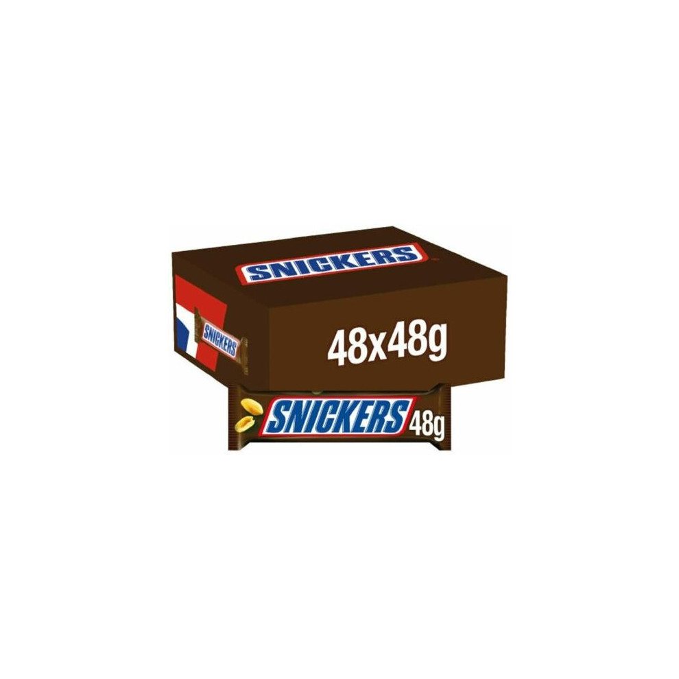 Snickers Chocolate Bars Bulk Box, Peanut Chocolate