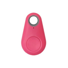 (pink) Dog Car Trackers Alarm GPS Locator Wireless Positioning Wallet Pet Keychain