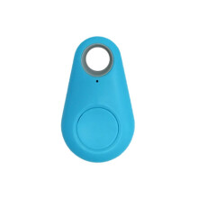 (blue) Dog Car Trackers Alarm GPS Locator Wireless Positioning Wallet Pet Keychain