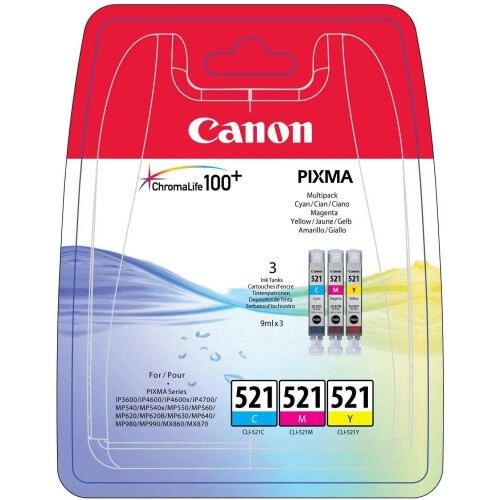 Canon 1700288 Ink Cartridge for printers (Cyan, Magenta, Yellow