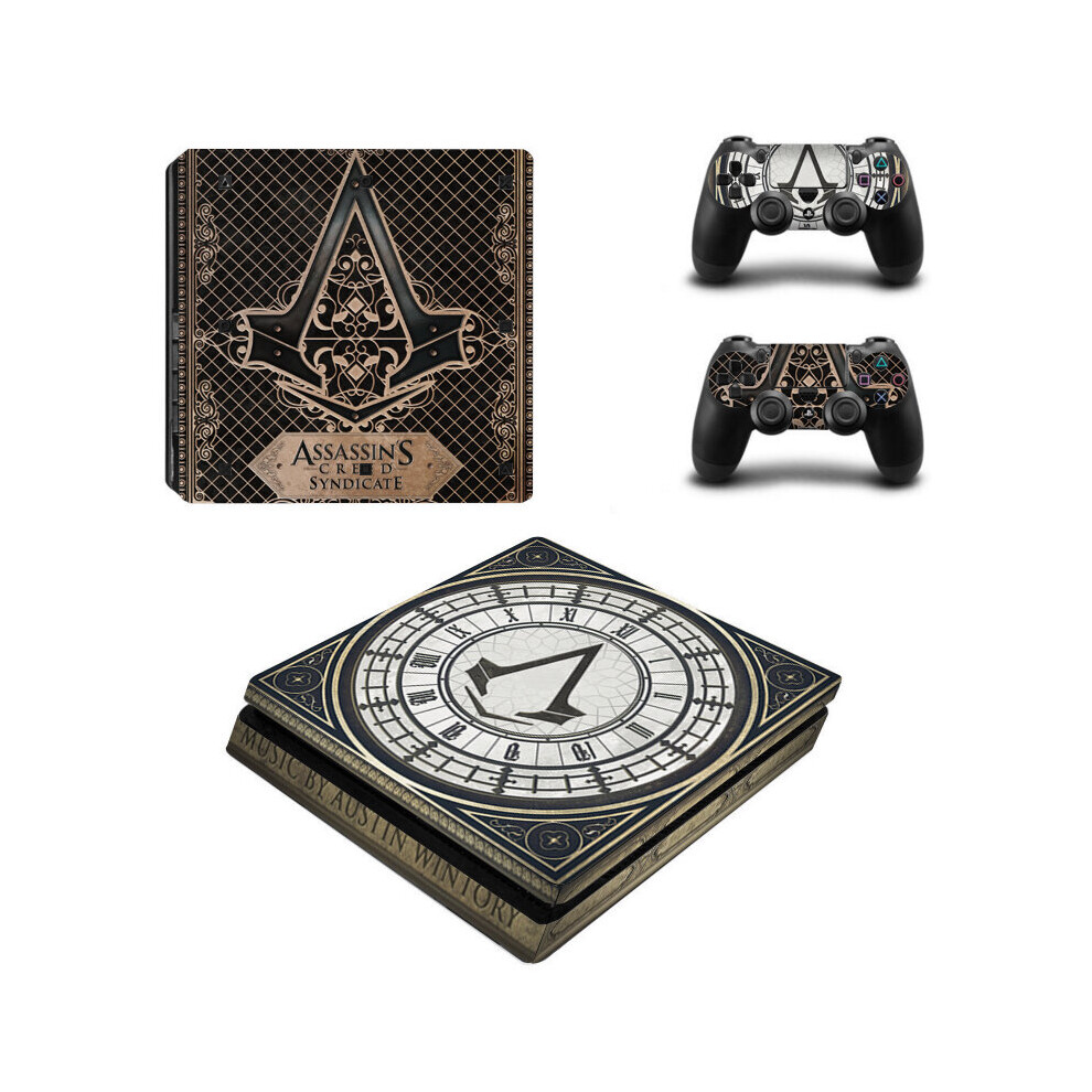 (Assassin2) Ps4 Slim Pvc Stickers For Console + 2 Controllers 5056543415158