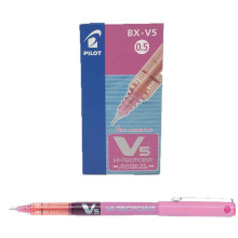 Pilot V5 Liquid Ink Rollerball 0.5 mm Tip (Box of 12) - Pink