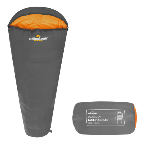 Milestone 27000 Single Mummy Sleeping Bag | 2 Season Sleeping Bag