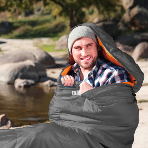 Milestone 27000 Single Mummy Sleeping Bag | 2 Season Sleeping Bag 2