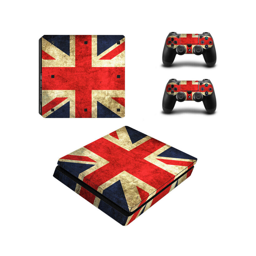 (Dirty England) Ps4 Slim Pvc Stickers For Console + 2 Controllers 5060525359767