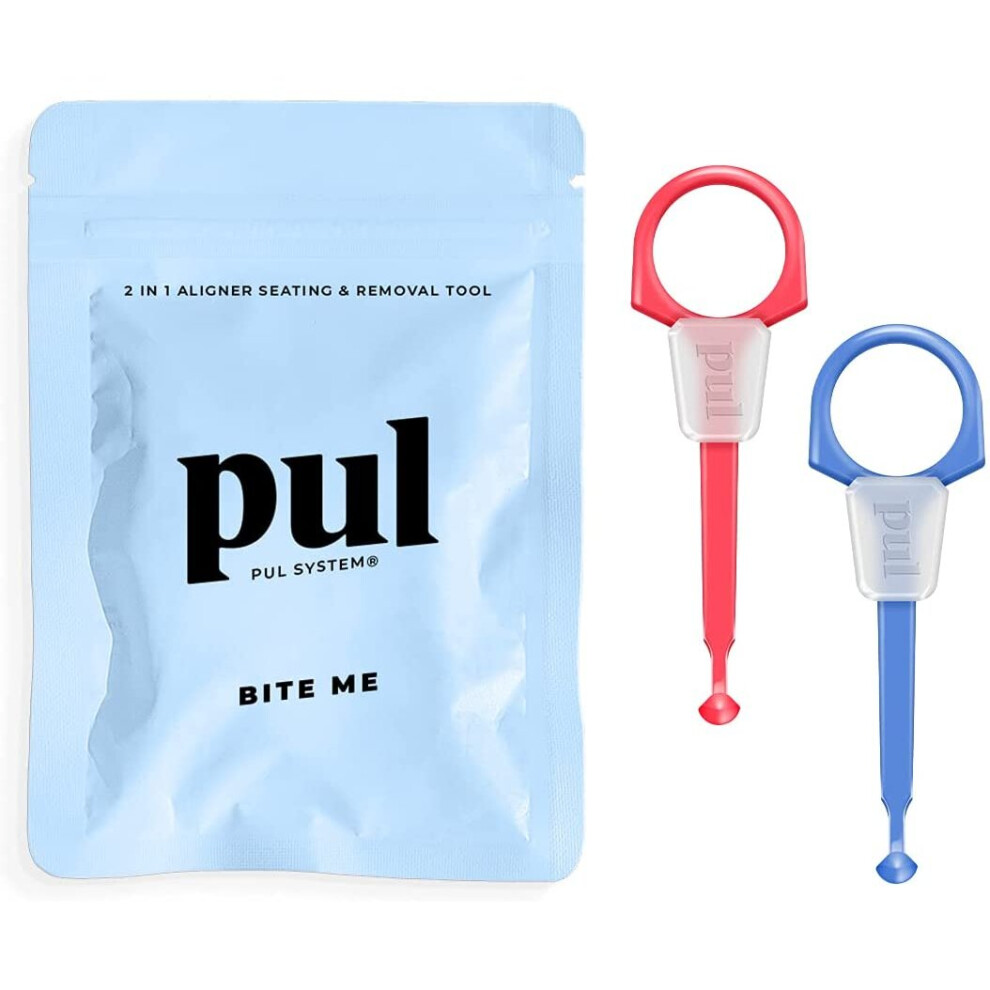 The Pultool Pul System Aligner Chewies And Removal Tool Combo For Invisalign And Aligners - 2 Pack
