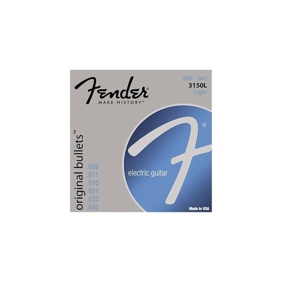 Fender Original Bullets String Set - 3150L (009/042) - Pure Nickel - Bullet Ends