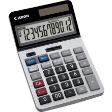 Calculadora de mesa - CANON - KS-1220TSG - 12 dígitos - Painel solar e bateria - Prata