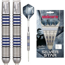Unicorn Gary Anderson Silver Star Steel Tip Dart Set