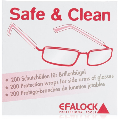 Efalock Brillenbügel-Schutzhüllen SAFE & CLEAN 200 Stück