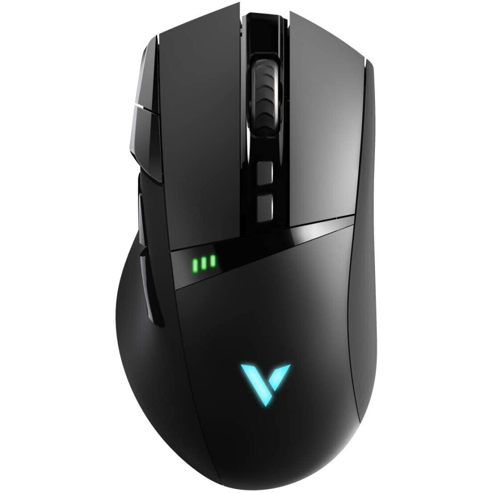 Rapoo Vpro Vt350 Wireless Gaming Mouse, Dual Mode Connection (Wireless/Wired), 5000 Dpi Rechargeable Battery, Black 6940056191809