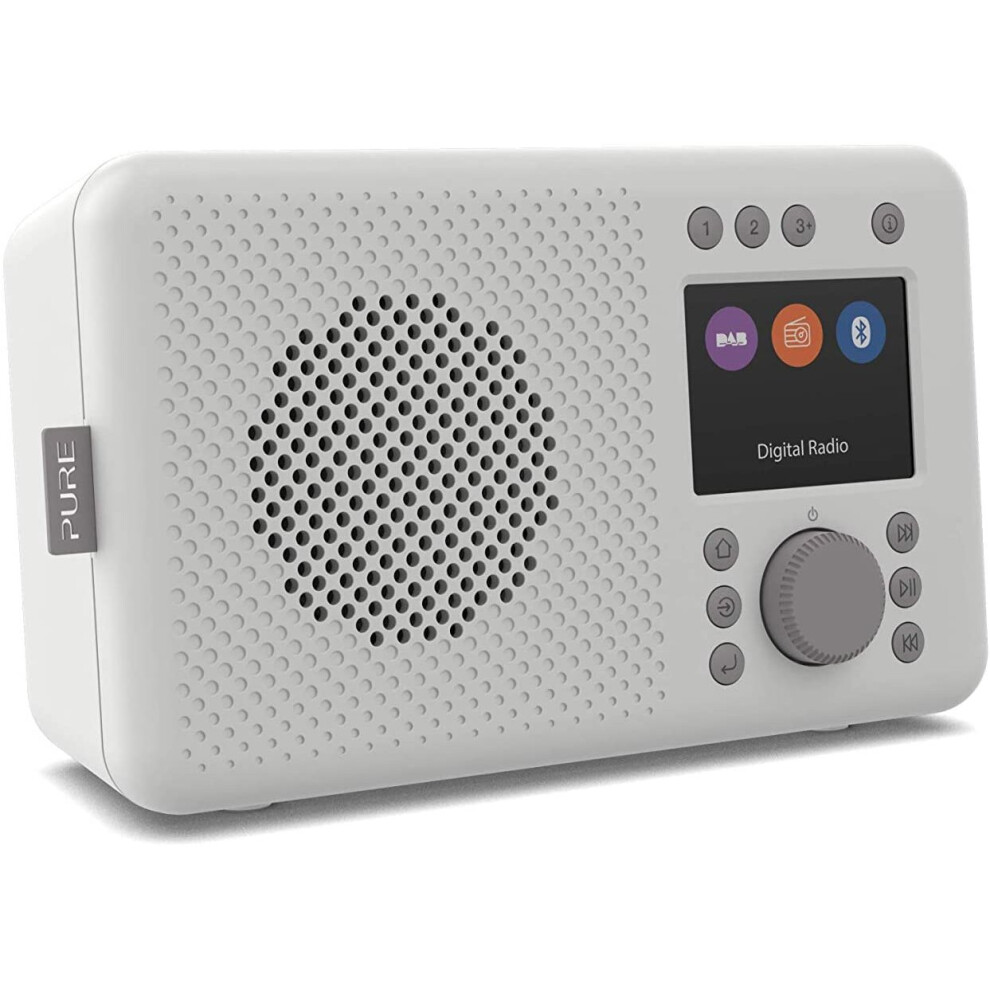 Pure ELAN DAB+ Portable DAB+ Radio with Bluetooth 5.0 (DAB/DAB+ and FM Radio, TFT Display, Preset Buttons Supports, 3.5mm Headphone Jack, Battery