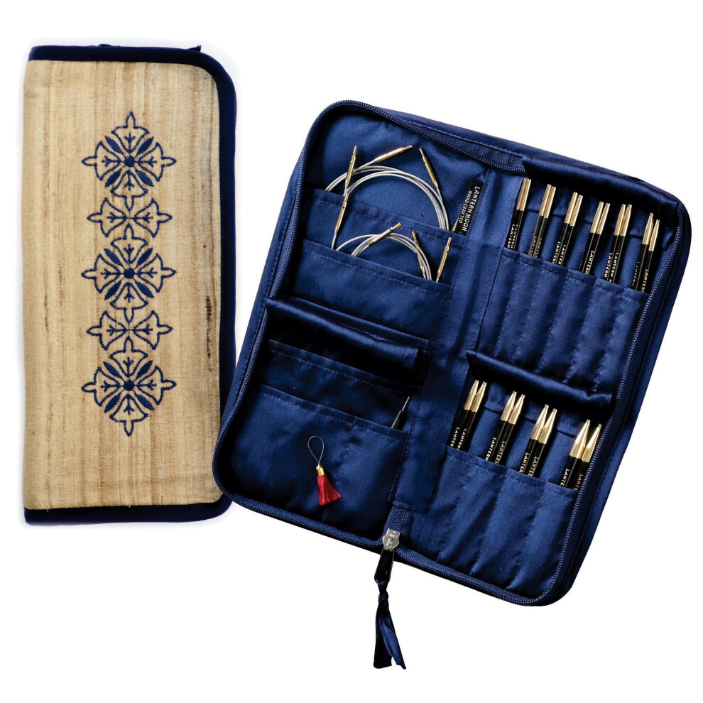 Knitter's Pride Lantern Moon Interchangeable Needle Set 5"-Heirloom Sizes 2.5/3Mm To 11/8Mm -Lm350301