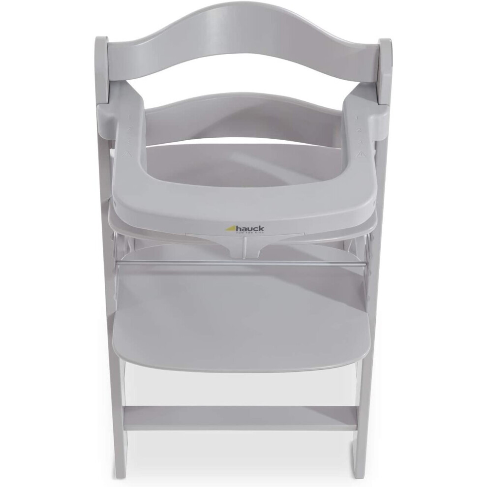 Hauck Alpha Tray, 3-in-1 Table Set for Hauck Wooden Highchairs Alpha+,  Beta+, Depth Adjustable Table, Removable Tray, Cup Moulding, Elevated Edge  - on OnBuy