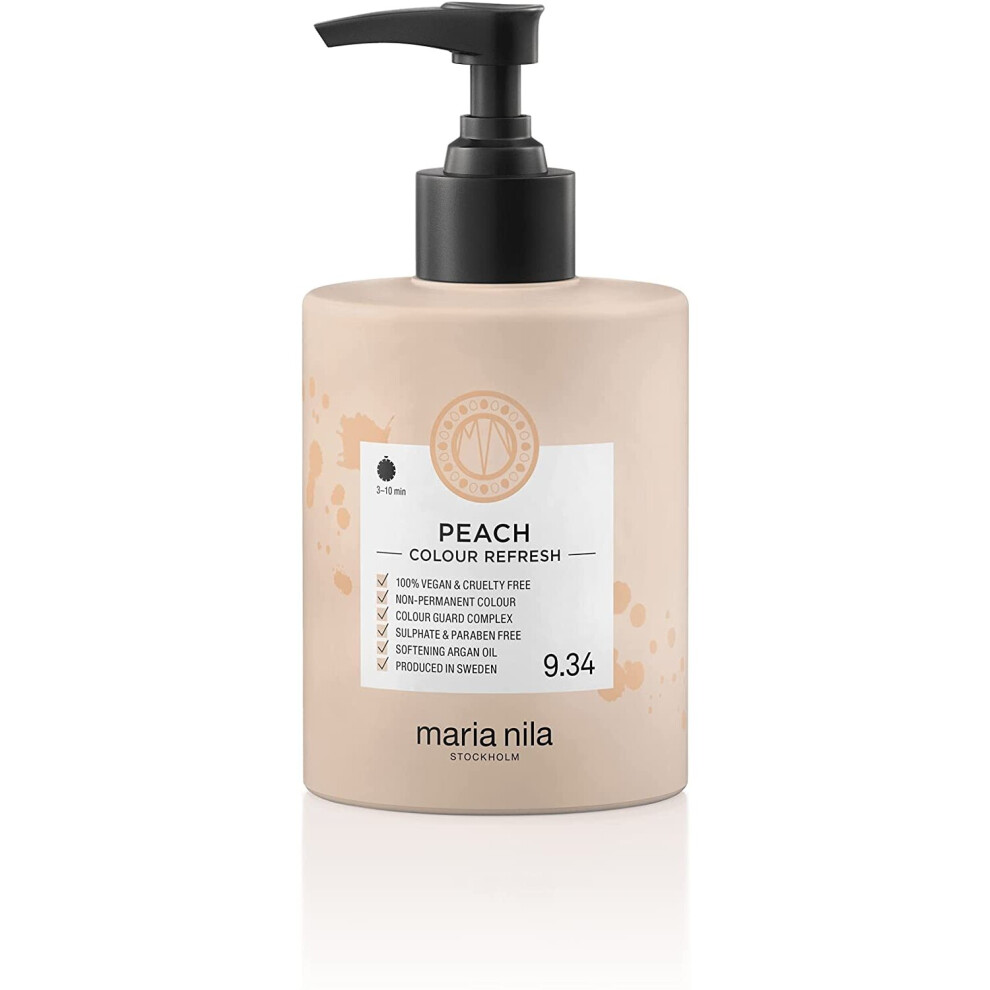 Maria Nila Colour Refresh Peach 300 ml A revolutionary colour mask for blonde and light brown hair
