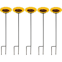 Cast Iron Wild Bird Sunflower Dish Bird Feeder (Set of 5)