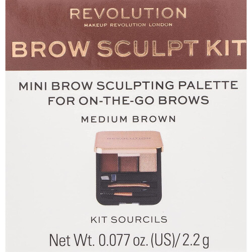 Revolution London Makeup Revolution Brow Eyebrow Sculpt Kit - Medium Brown 1