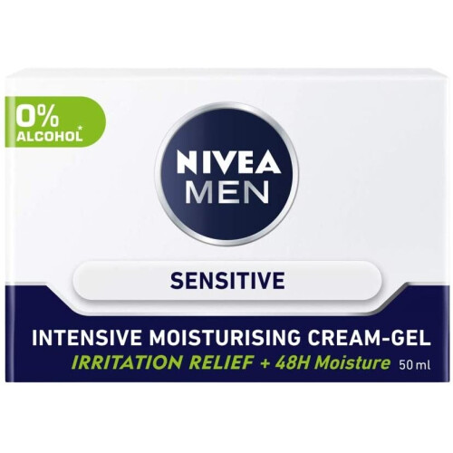 NIVEA Nivea Men Sensitive Intensive Moisturising Cream-Gel, 50ml