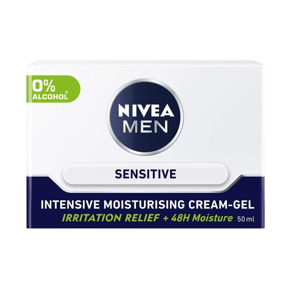 Nivea Cream Men Sensitive Intensive Moisturising -Gel, 50Ml