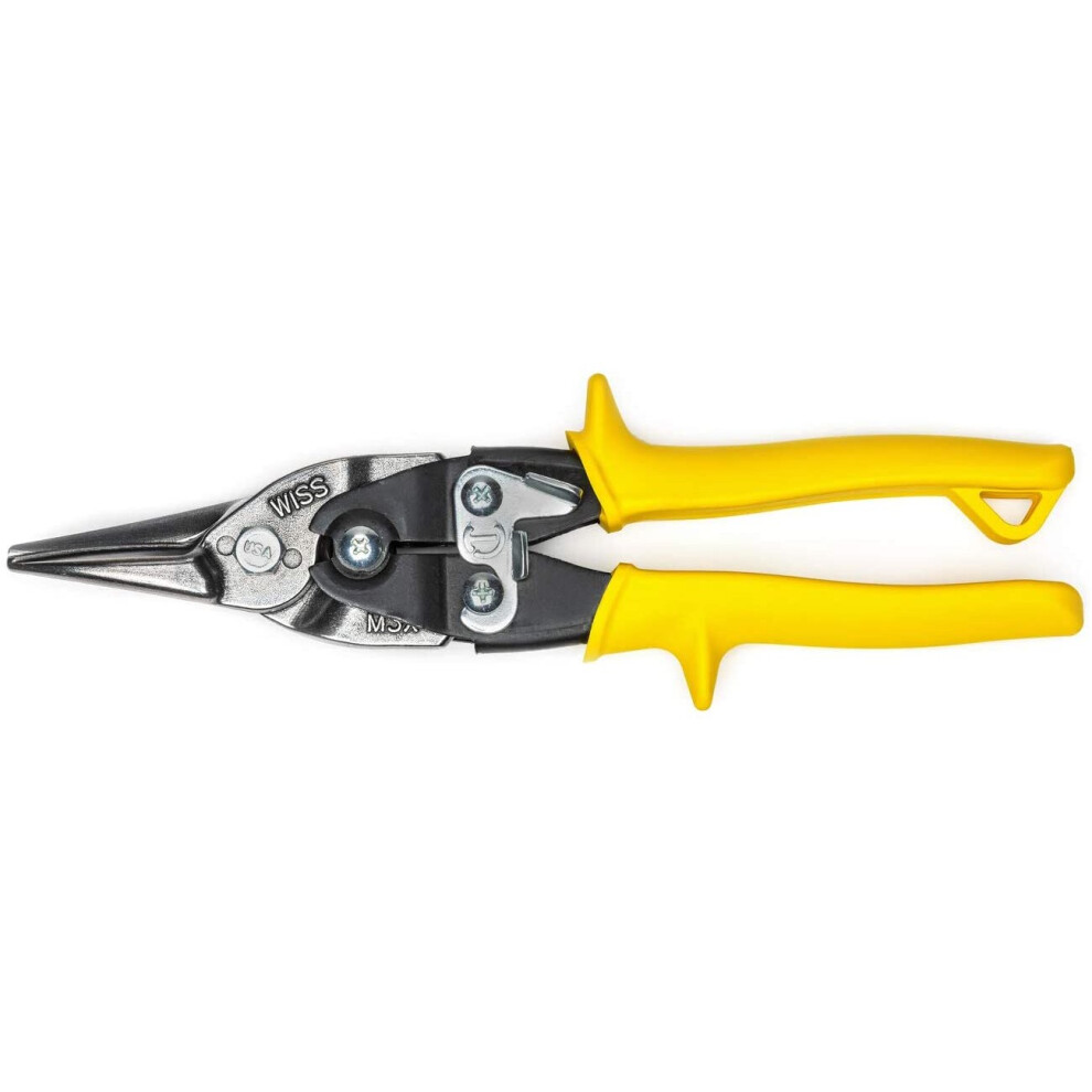 Wiss M3R Metalmaster Compound Action Aviation Snips Cuts Straight, Left and Right, Yellow, 248mm/ 9-3/4-Inch