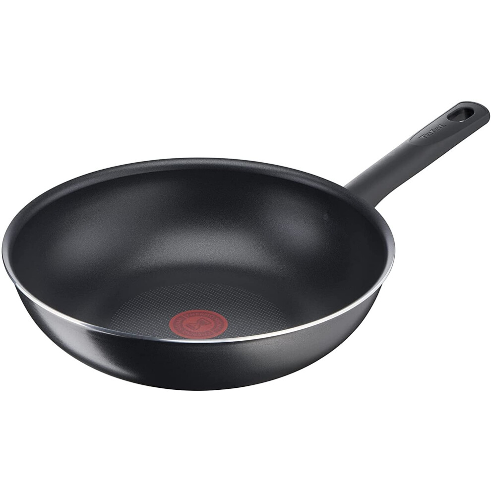 Tefal Day By Day ON B56419AZ 28 cm Stir Fry Pan, Black