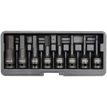 Yato YT-1066 – 8pcs Tube Set Hex Bit Impact 1/2 "
