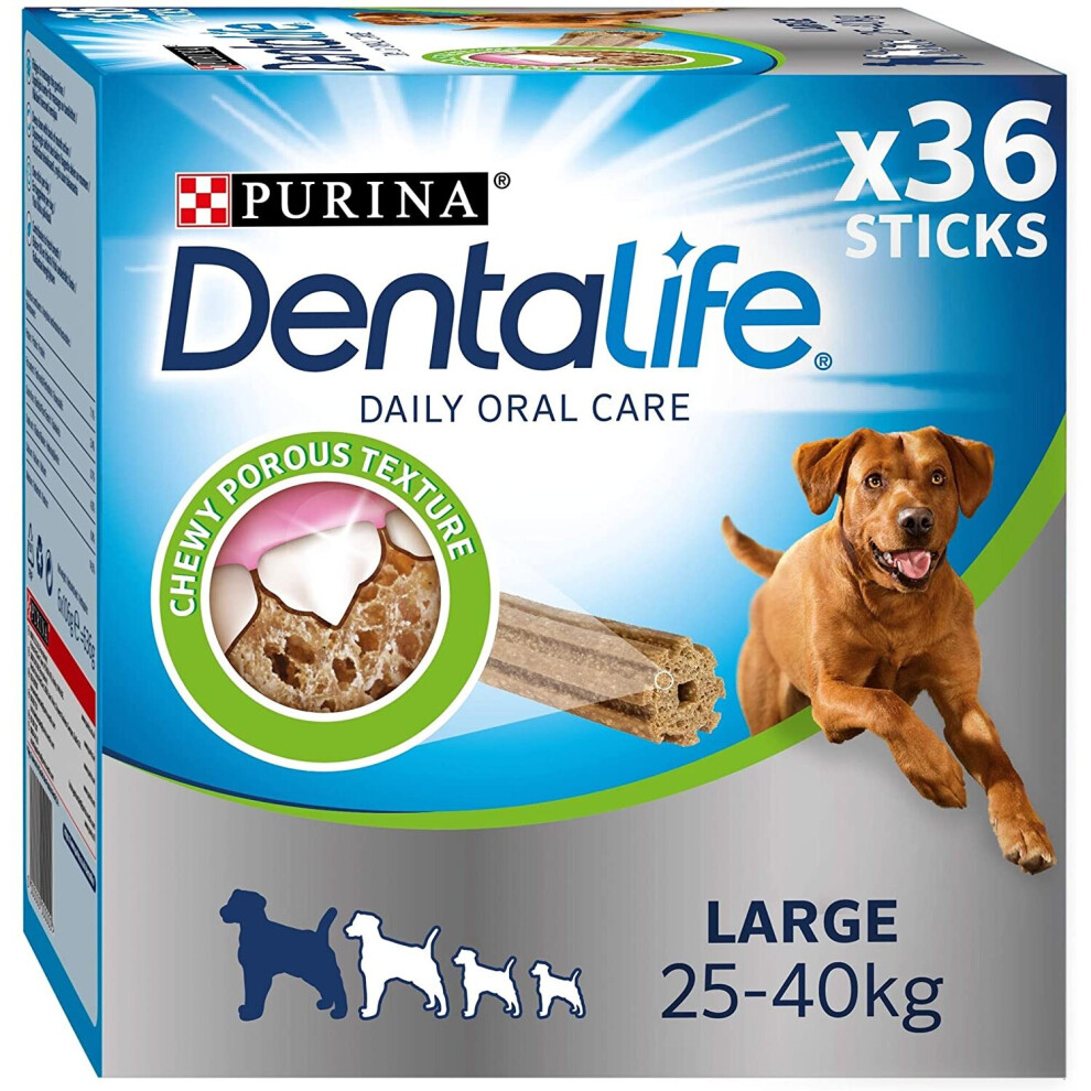 Pro Plan DENTALIFE Large Dental Chicken Dog Chews 36 Sticks - Image 2