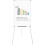 VIZ-PRO Light Melamine Tripod Whiteboard/Flipchart Easel, 90 x 60 cm 1