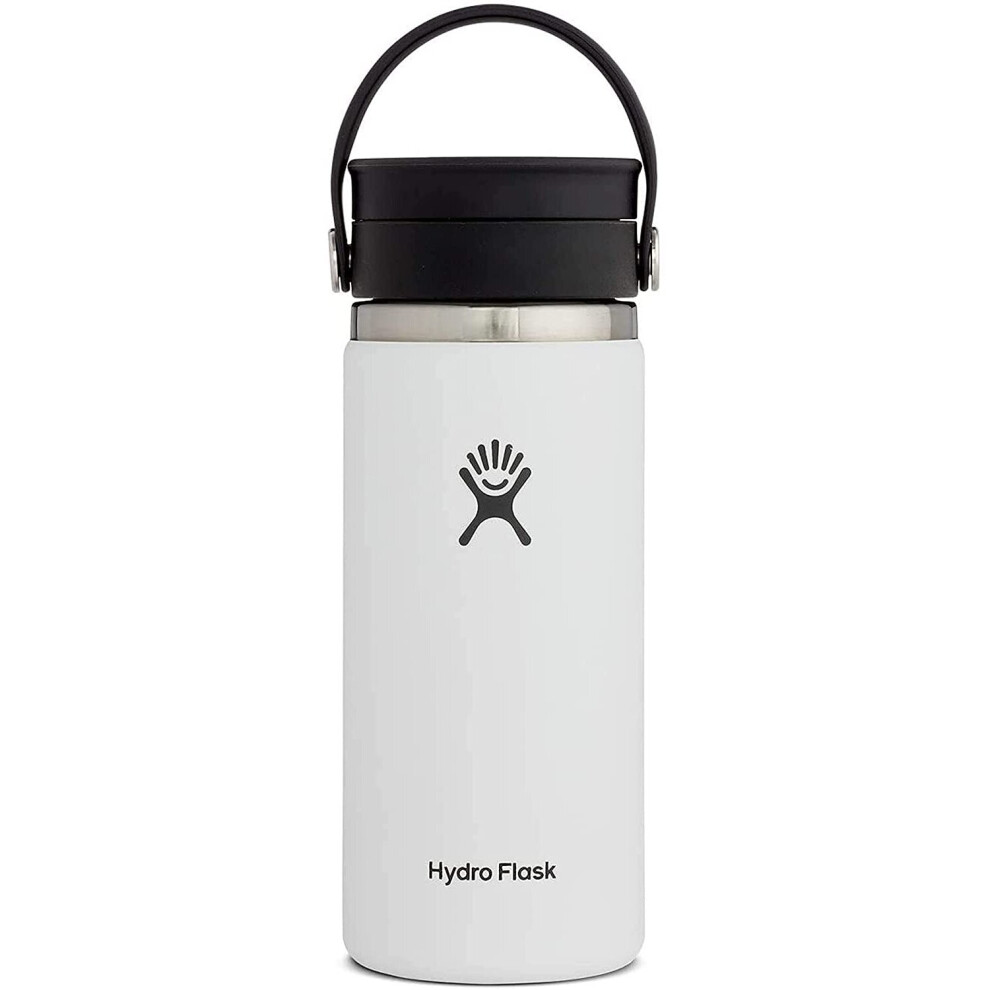HYDRO FLASK - Travel Coffee Flask 473 ml (16 oz) - Vacuum Insulated Stainless Steel Travel Mug with Leak Proof Flex Sip Lid - BPA-Free - Wide Mouth -