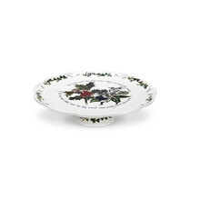 Portmeirion Home & Gifts Pierced Footed Cake Plate, Ceramic, Multi-Colour, 26.6 x 26.6 x 7 cm