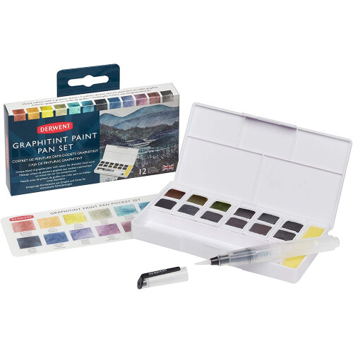 Derwent Derwent Graphitint Paint 12 Pan Palette, 2305790