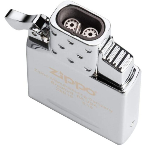 Zippo Zippo Unisex's Butane Lighter Insert-Double Torch, Silver, One Size