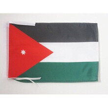 AZ FLAG Jordan Flag 18'' x 12'' cords - Jordanian SMALL flags 30 x 45cm - Banner 18x12 in