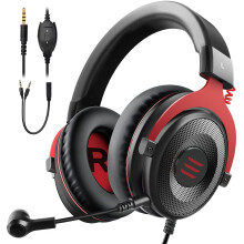 EKSA Gaming Headset for Xbox One - PC Headset 3D Stereo Sound Headset Detachable Noise Cancelling Microphone - Gaming Headphones for Xbox One S/X,