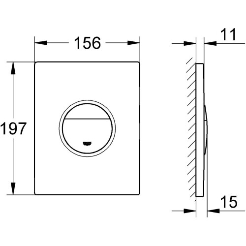 Grohe Grohe Nova Cosmopolitan Cover Plate 38765P00 1