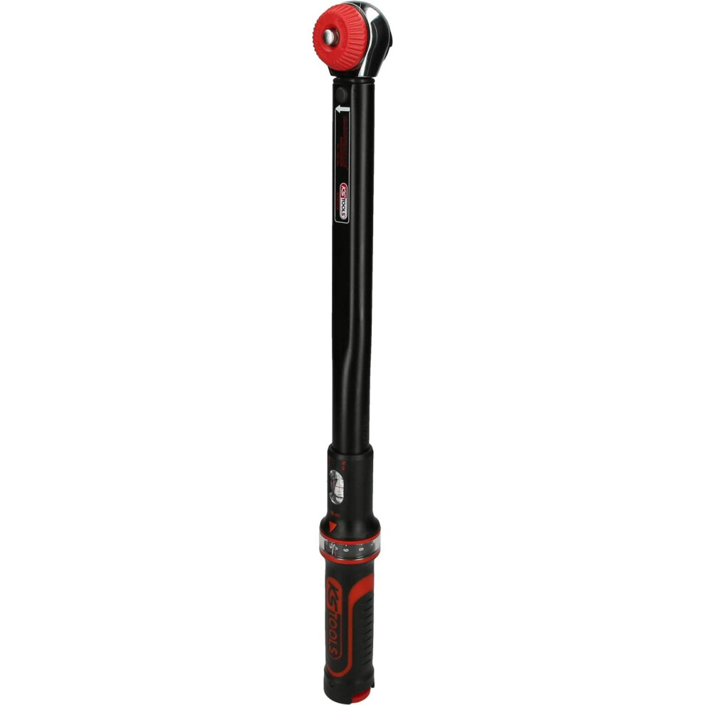 Ks Tools 516.1402 Ergotorqueprecision Ratchet Torque Wrench, Rotary Knob, Black/Red, 1-5Nm 4042146180648