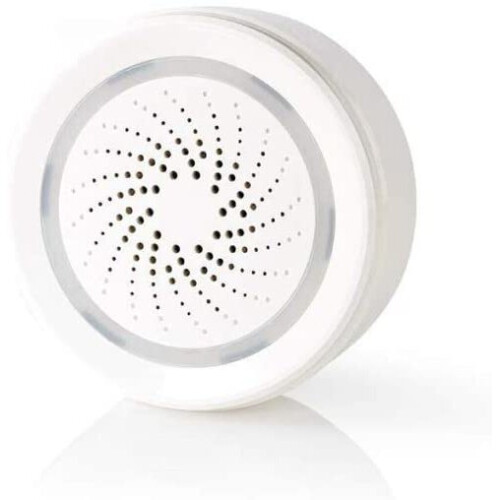 SmartLife-Siren | Wi-Fi | Strömadapter | 8 Ljud | 85 dB | Android / IOS | Vit 1