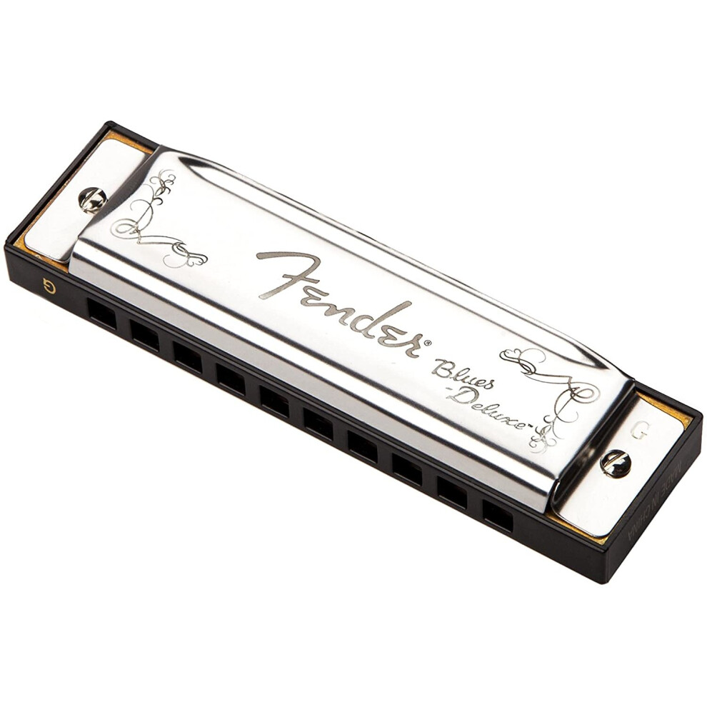 Fender 990701002 Blues Deluxe Harmonica - G, 9.0 Cm*29.0 Cm*19.0 Cm