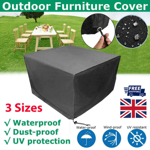 (Medium) Rattan Table Cube Outdoor Heavy Duty Waterproof 1